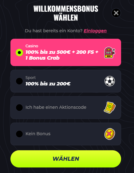 Neue Wettanbieter boni